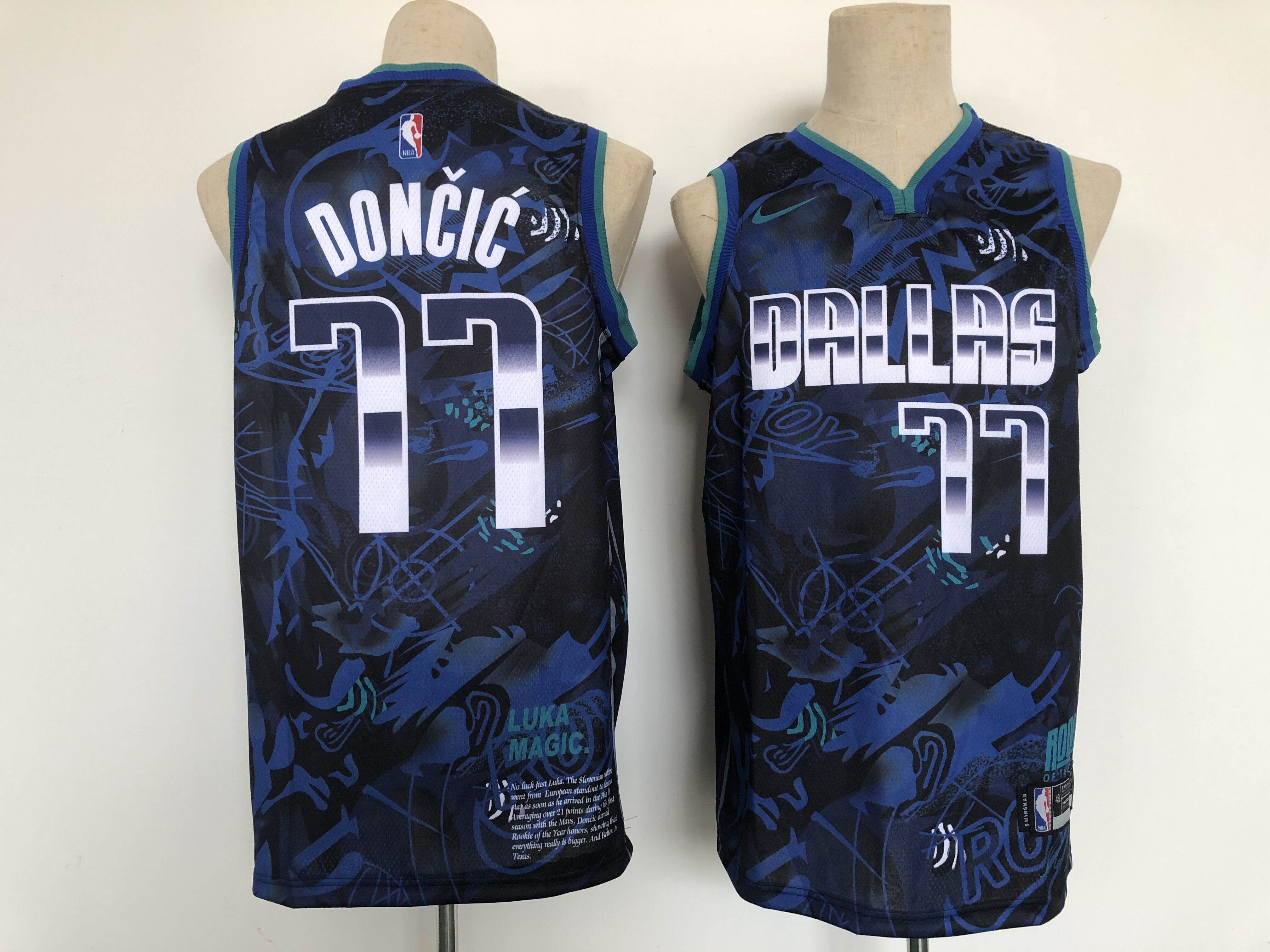 Men Dallas Mavericks #77 Doncic Blue MVP Edition Nike 2021 NBA Jersey->chicago bears->NFL Jersey